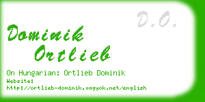 dominik ortlieb business card